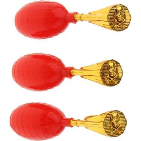 3Pcs Water Squirt Toys Water Spray Ring Tricky Toy Spoof April Fools' Day Tricky Prank Toys Gag Toys and Practical Jokes Novelty and Gag Toys（Red）