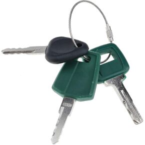 DVPARTS 3 Set Heavy Equipment Key Set Construction Set with Key Ring for Volvo Excavator Loader Truck