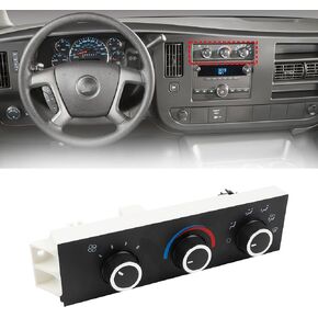 Dasbecan 599-293 Front A/C Heater Climate Control Module Compatible with 1996-2021 Chevrolet Express G30 GMC Savana G3500 Replace# 15773676