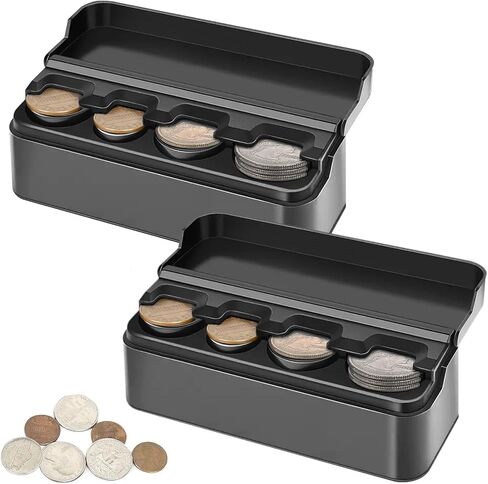 WSSROGY Car Coin Change Holder Organizer Storage Universal for Car SUV Trucks in Saudi Arabia