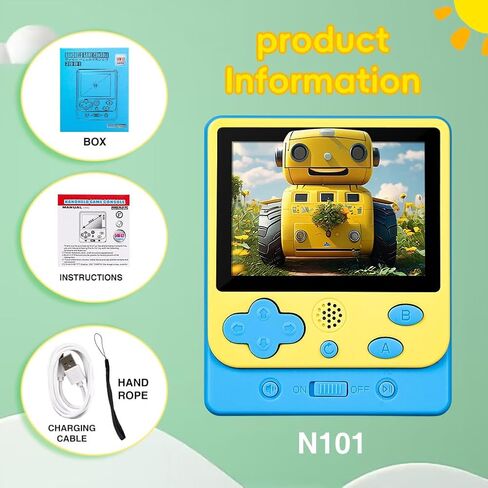 Retro Handheld Game Console, Handheld Games for Kids/Lover, Portable Handheld Game Console, 500+ FC Classic Games, Retro Game Console Support Connecting TV & 2 Players(Yellow) in Saudi Arabia