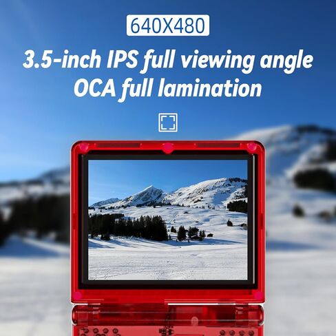 RG35XXSP Handheld Retro Game Console 3.5" IPS Screen 64GB TF Card Preload 4400 Electronic Games, 3300mAH Battery Support WiFi Bluetooth HDMI(Red New) in Saudi Arabia