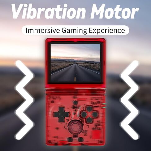 RG35XXSP Handheld Retro Game Console 3.5" IPS Screen 64GB TF Card Preload 4400 Electronic Games, 3300mAH Battery Support WiFi Bluetooth HDMI(Red New) in Saudi Arabia