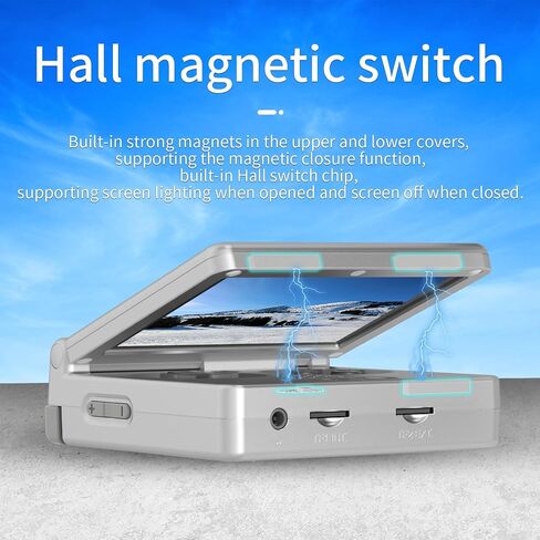 RG35XXSP Handheld Retro Game Console 3.5" IPS Screen 64GB TF Card Preload 4400 Electronic Games, 3300mAH Battery Support WiFi Bluetooth HDMI(Red New) in Saudi Arabia