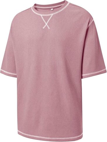 DEOLAX Mens T-Shirts Men‘s Loose Fit Athletic T-Shirts Crew Neck Outdoor Workout Mens Tops Fashion Soild Mens Tee in Saudi Arabia
