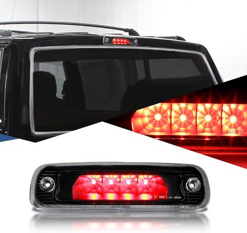 Auto Dynasty Tinted Housing LED 3rd Third Rear Tail High Mount Brake Light Lamp Compatible with Jeep Cherokee 97-01 in Kuwait