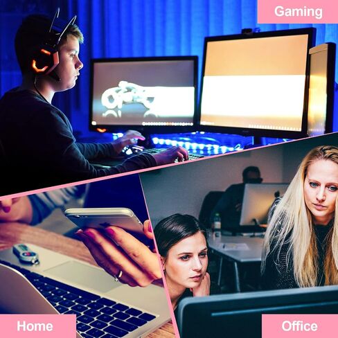 2 Pieces Heated Mouse Pad Hand Warmer USB Heated Mousepad Plush Heated Mouse Pad Removable Hand Warming Mouse Pad for Men and Women Office Home Computer Laptop (Black) in Saudi Arabia