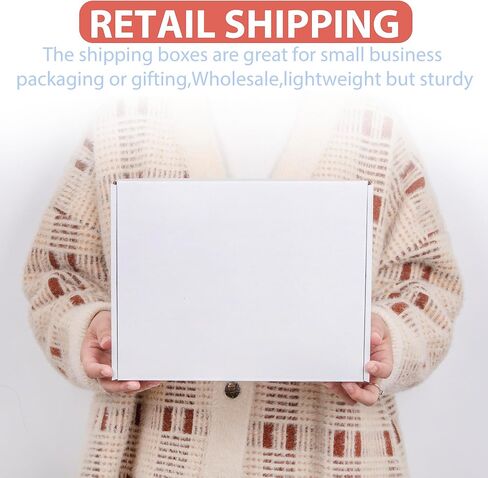 مركز لوحة السجادة، صناديق شحن بيضاء مقاس 9 × 6 × 3، صندوق من الورق المقوى المموج الصغير، بريد للأعمال الصغيرة، بريد الهدايا، كرتون التعبئة، 26 حزمة in Kuwait