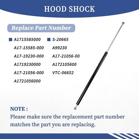 Hood Shock A17-21056-000 A17-19230-000 A17-15585-000 Compatible with Freightliner Cascadia in Saudi Arabia