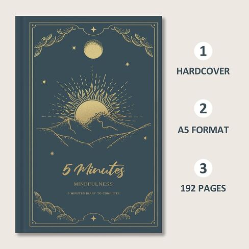 5 Minute Journal the Five Minute- Gratitude Journal with Prompts - 20 Weeks 5 Minute Journal for Women & Men - Undated Mindfulness Journal for Affirmation, Mindfulness & Reflection in Saudi Arabia