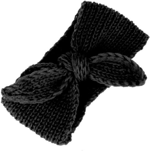 عصابة رأس OVOY Turban للفتيات الصغيرات - رباط شعر على شكل أرنب دافئ للأطفال حديثي الولادة قطعتين (عدد 2 (عبوة من 1)، بيج + رمادي) in Saudi Arabia