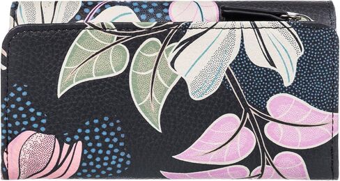 Roxy Women's Stylish Textured Vegan-Friendly Faux Leather Trifold Wallet with Embossed Artwork in Saudi Arabia