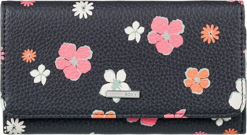 Roxy Women's Stylish Textured Vegan-Friendly Faux Leather Trifold Wallet with Embossed Artwork in Saudi Arabia