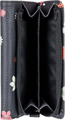 Roxy Women's Stylish Textured Vegan-Friendly Faux Leather Trifold Wallet with Embossed Artwork in Saudi Arabia