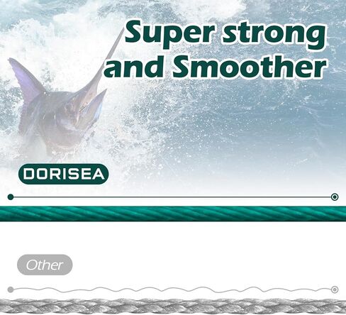 Dorisea المتطرفة جديلة 100% بولي ايثيلين متعدد الألوان مضفر خط الصيد 109 ياردة-2187 ياردة 6-550Lb اختبار الصيد سلك الصيد سلسلة Superline in Kuwait