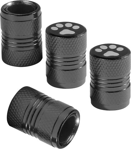 4PCS Tire Valve Caps,Valve Stem Caps,Car Accessories Tire Valve Stem Caps,Car Tire Cap,Metal Tire Stem Caps,Valve Caps for Car Tires Cat/Dog Paw,for Cars Trucks Motorcycles Suvs and Bikes (Blue) in Saudi Arabia