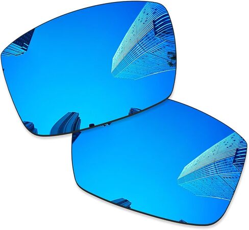 Ploarized Replacement Lenses for Oakley Crankshaft OO9239 Sunglasses - Black + Ice Blue in Saudi Arabia
