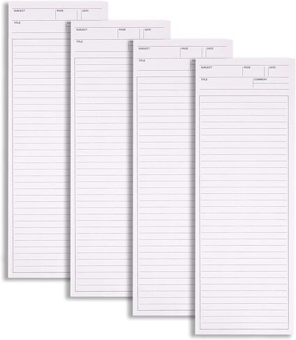 4 Pack Lined Paper Notebook, 9.8 × 3.5 inches Long Strip Notepad, Personalized Memo Pads for Planning, Tasks, Appointments, Reminders, Home, Office, 50 Sheets Per Note Pads (Lined) in Kuwait