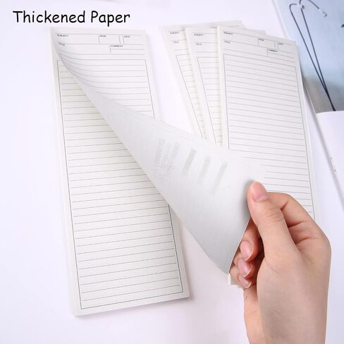 4 Pack Lined Paper Notebook, 9.8 × 3.5 inches Long Strip Notepad, Personalized Memo Pads for Planning, Tasks, Appointments, Reminders, Home, Office, 50 Sheets Per Note Pads (Lined) in Kuwait