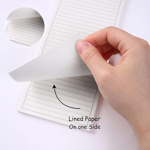 4 Pack Lined Paper Notebook, 9.8 × 3.5 inches Long Strip Notepad, Personalized Memo Pads for Planning, Tasks, Appointments, Reminders, Home, Office, 50 Sheets Per Note Pads (Lined) in Kuwait