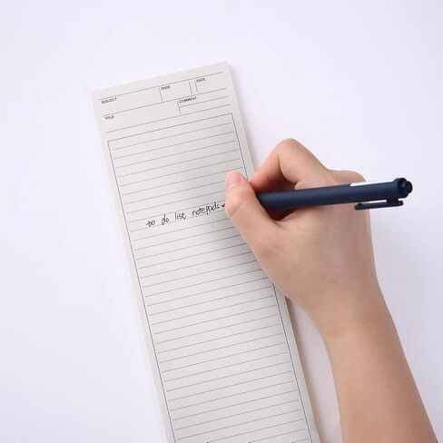4 Pack Lined Paper Notebook, 9.8 × 3.5 inches Long Strip Notepad, Personalized Memo Pads for Planning, Tasks, Appointments, Reminders, Home, Office, 50 Sheets Per Note Pads (Lined) in Kuwait