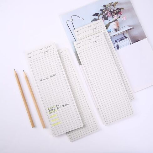 4 Pack Lined Paper Notebook, 9.8 × 3.5 inches Long Strip Notepad, Personalized Memo Pads for Planning, Tasks, Appointments, Reminders, Home, Office, 50 Sheets Per Note Pads (Lined) in Kuwait