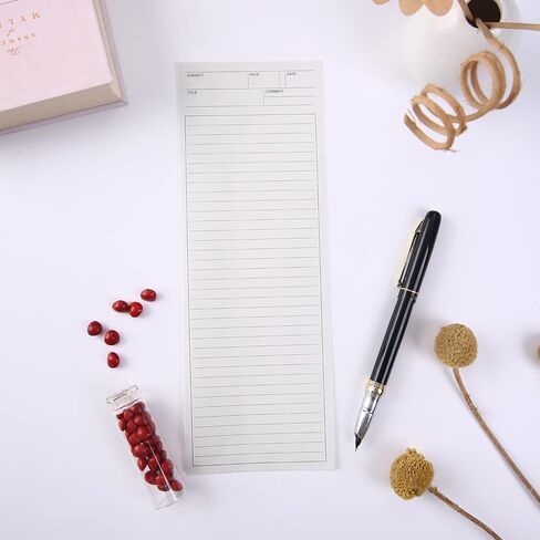 4 Pack Lined Paper Notebook, 9.8 × 3.5 inches Long Strip Notepad, Personalized Memo Pads for Planning, Tasks, Appointments, Reminders, Home, Office, 50 Sheets Per Note Pads (Lined) in Kuwait