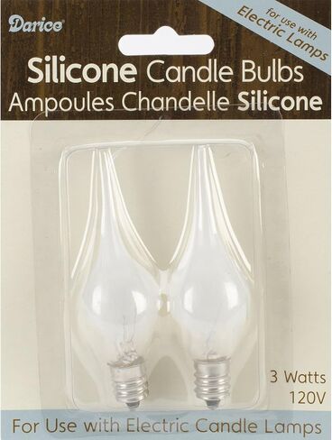 Darice Candle Lamp Collection Welcome Candle Bulbs, 3-Pack in Saudi Arabia