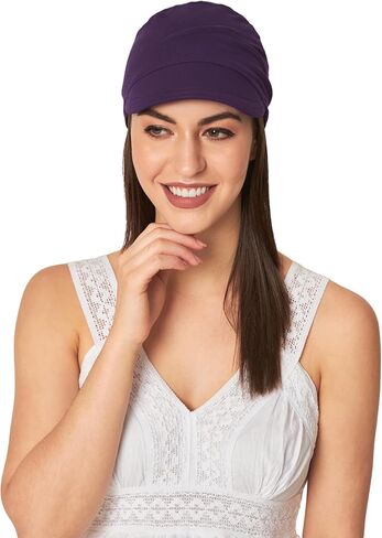 New Boy Visor Cap with Dual Tone Twisted Band for Women Chemo Patient Alopecia Hair Loss (105 Multicolor) in Saudi Arabia