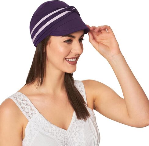 New Boy Visor Cap with Dual Tone Twisted Band for Women Chemo Patient Alopecia Hair Loss (105 Multicolor) in Saudi Arabia