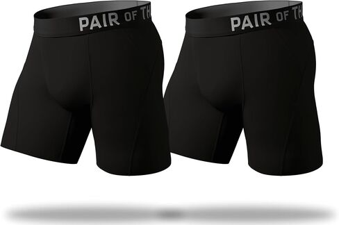 Pair of Thieves Men's SuperCool Long Boxer Brief Underwear with Vents, Supportive Pouch & Moisture-Wicking Anti-Odor Tech in Saudi Arabia