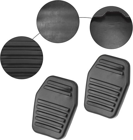 ACROPIX Anti-Slip Clutch Brake Pedal Cover Car Pedal Cover Fit for Ford Focus - Pack of 2 Black in Saudi Arabia