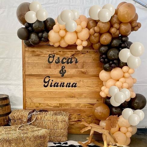 Brown Balloons Set 12 Inch Retro Brown Khaki Cream Balloons 35 Pcs Mocha Cocoa Coffee Brown Sand White Apricot Beige Nude Balloons for Neutral Bear Bridal Baby Shower Birthday Party Decorations in Saudi Arabia