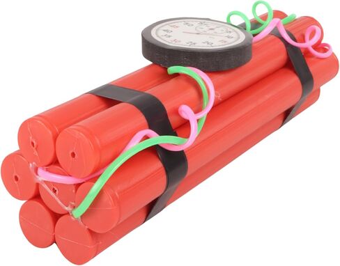Fake TNT Dynamite Prop, Plastic Red Novelty Weapon, Halloween Table Decor, 9.12 Inches in Saudi Arabia