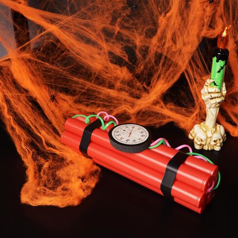 Fake TNT Dynamite Prop, Plastic Red Novelty Weapon, Halloween Table Decor, 9.12 Inches in Saudi Arabia