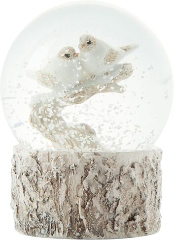 The Bridge Collection 3" Mini Woodland Birds on a Branch Snow Globe - Water Globe with Birds for Christmas and Winter Decor - Tiny Bird Snow Globe in Saudi Arabia