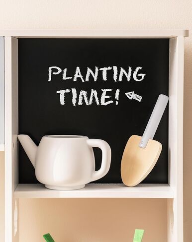 مطبخ لعب الأطفال من ROBUD - مطبخ ألعاب خشبي مع صندوق زرع، مجموعة لعب المطبخ التظاهري من مونتيسوري مع صانع الثلج وفرن بيتزا للأطفال الصغار 3-8 in Kuwait