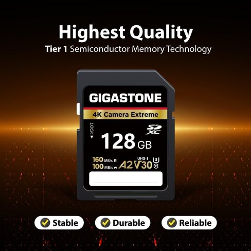 بطاقة جيجاستون SD سعة 512 جيجابايت، كاميرا اكستريم، بطاقة ذاكرة A2 V30 U3 SDXC عالية السرعة فيديو UHD متوافق مع كاميرا Canon Nikon Sony Panasonic الرقمية، مع حقيبة صغيرة واحدة in Saudi Arabia