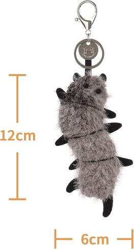 Apricot Lamb Devil Centipede Cute Keychain, Soft Stuffed Plush Keychain Toys for Kids’ Backpack, Purse, 5.2 Inches in Saudi Arabia