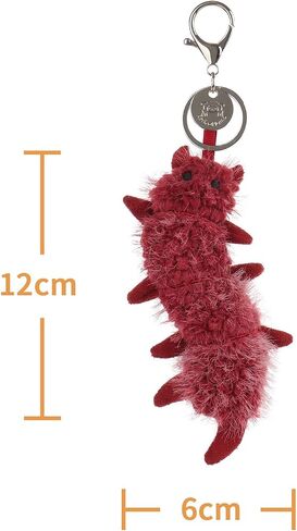 Apricot Lamb Devil Centipede Cute Keychain, Soft Stuffed Plush Keychain Toys for Kids’ Backpack, Purse, 5.2 Inches in Saudi Arabia