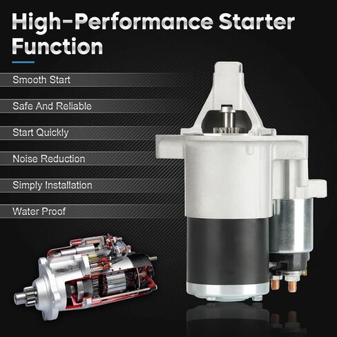 New Starter Fit for Chrysler 300 2007-2010, Dodge Challenger 2009-2010, Charger 2007-2010, Magnum 2007-2008 Replaces# 410-48137 SMT0342 04801651AA 19025 16076 in Saudi Arabia