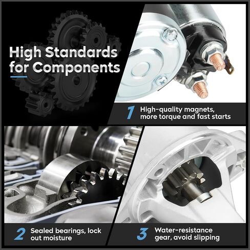 New Starter Fit for Chrysler 300 2007-2010, Dodge Challenger 2009-2010, Charger 2007-2010, Magnum 2007-2008 Replaces# 410-48137 SMT0342 04801651AA 19025 16076 in Saudi Arabia