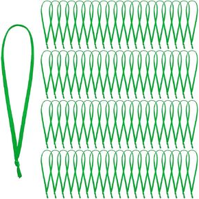 JUNEBRUSHS 300Pcs Christmas Ornament Ribbon Hangers, Hand Tied Christmas Ornament String Ties Ornament Ribbon Loops Thin Ribbon for Ornaments Christmas Tree Hanging Decoration (Gold Silver Red Green)