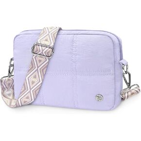 Puffer Bag Quilted Crossbody Bags for Women,Lightweight Puffy Shoulder Handbag,Cell Phone Purses with Card Slots