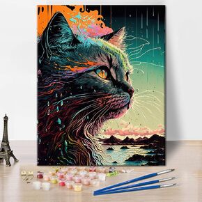 TUMOVO Flower Paint by Number Oil Painting for Adults Flower Paint by Number Kits on Canvas Adults' Paint-by-Number Kits Flowers Paint by Numbers for Adults Beginner Home Decor, 16 x20 Inch