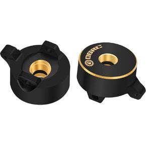 OGRC Brass Knuckles Heavy Duty Front Steering Knuckles for 1/24 Axial SCX24 C10 JLU Gladiator Bronco Deadbolt Upgrades Parts -19.5g/Pc