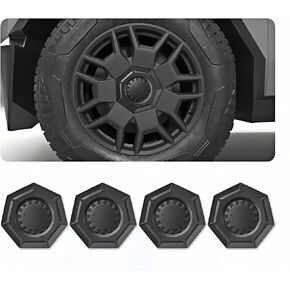 Wheel Center Caps for Tesla Cybertruck Anti-Rust ABS Full Coverage Hub Center Caps Wheel Covers for Car Cybertruck Accessories (4pcs)