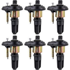 MAS Set of 6 Ignition Coils Pack Compatible with Chevrolet Colorado Trailblazer GMC Envoy Isuzu I-280 Oldsmobile Saab Replacement for UF303 C1395 52-1743