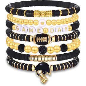 Bracelets for Women Football Accessories Set Jewelry Gifts for Teen Girls Women