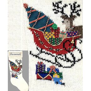 Elegant Heirlooms Christmas Stocking Kit for Knitting Before The Ride